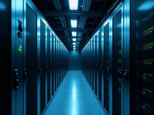 Server racks for secure cloud hosting at data center in Dubai